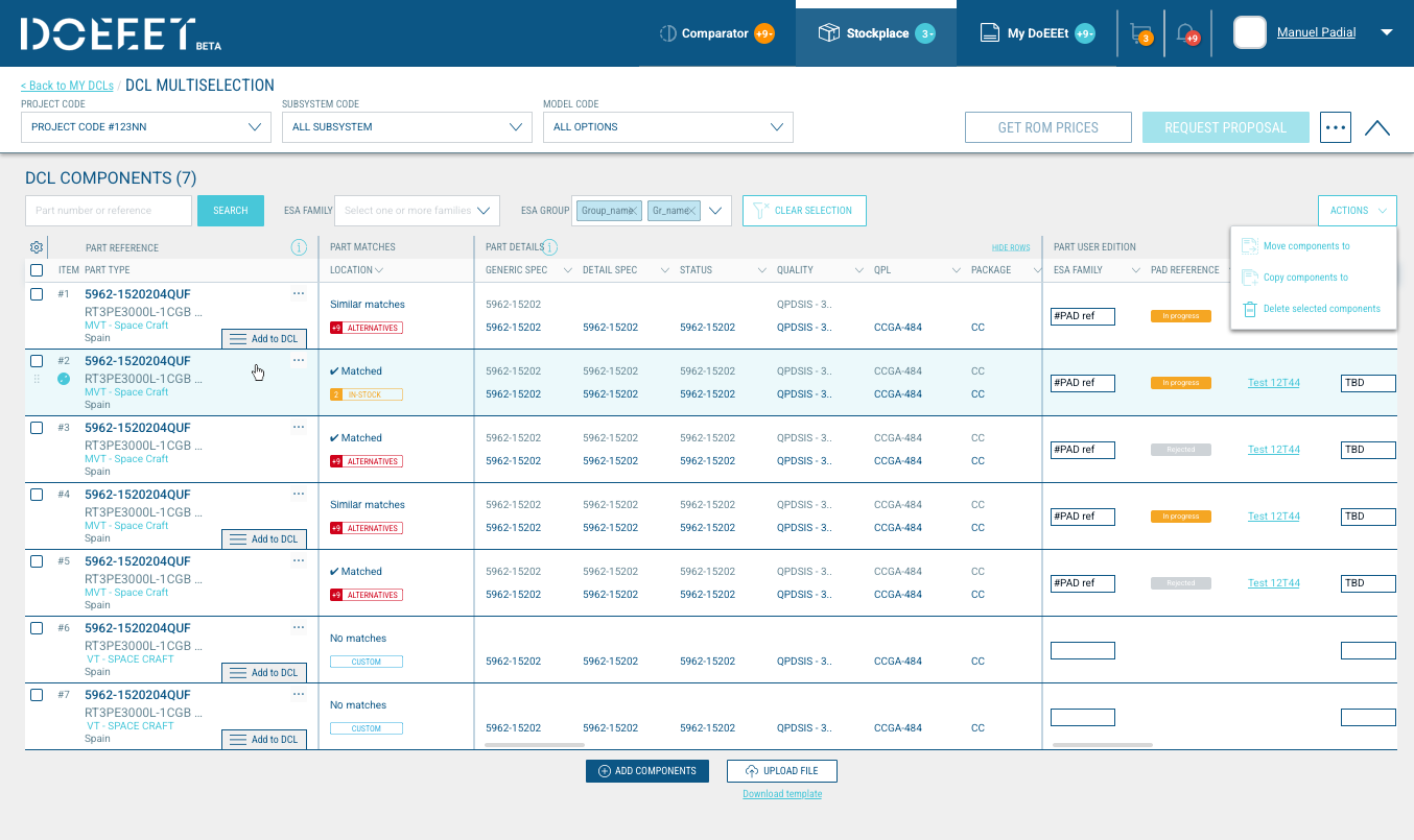 DoEEEt by ALTER - DCL component view