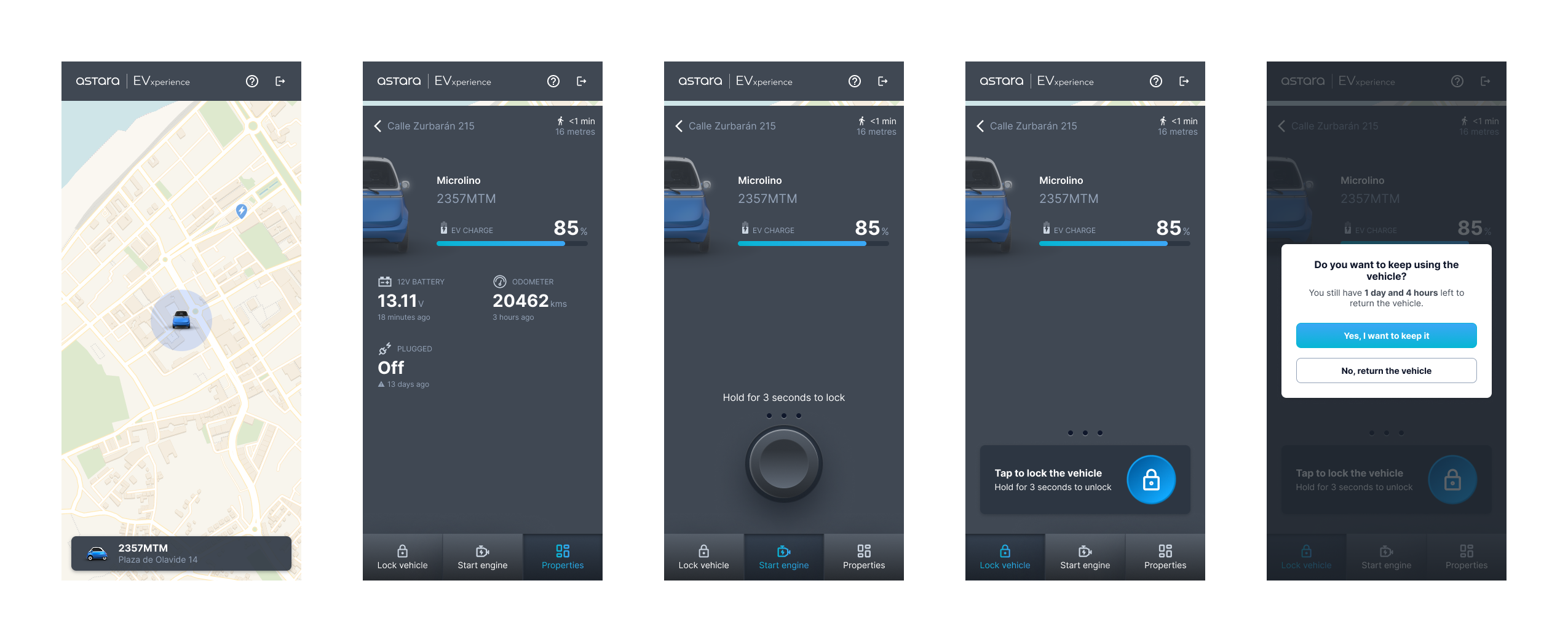 Astara Connect EVxperience WebApp
